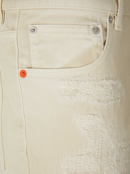 Outlet online Heron Preston Hombre Jeans Straight Distressed color Marfil sku 522-002537 01 - Foto 3
