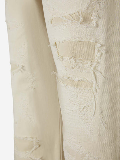 Outlet online Heron Preston Hombre Jeans Straight Distressed color Marfil sku 522-002537 01 - Foto 4