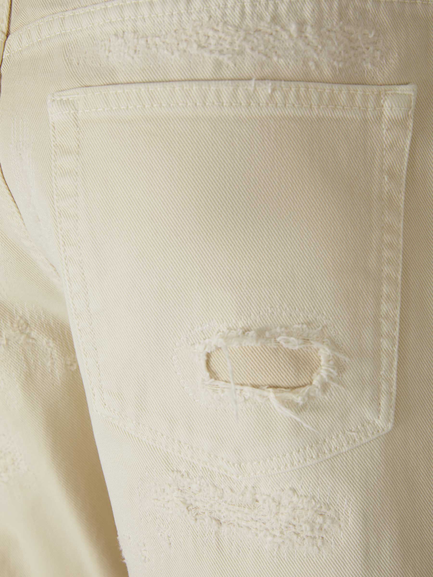 Outlet online Heron Preston Hombre Jeans Straight Distressed color Marfil sku 522-002537 01 - Foto 5