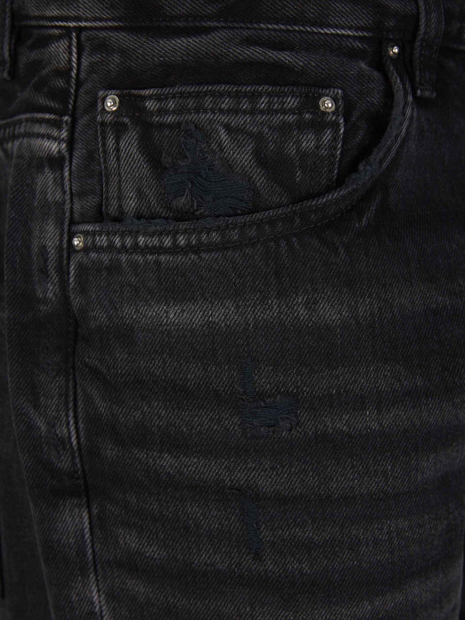 Outlet online Amiri Hombre Jeans Straight Bolan color Negro sku 522-002538 01 - Foto 3