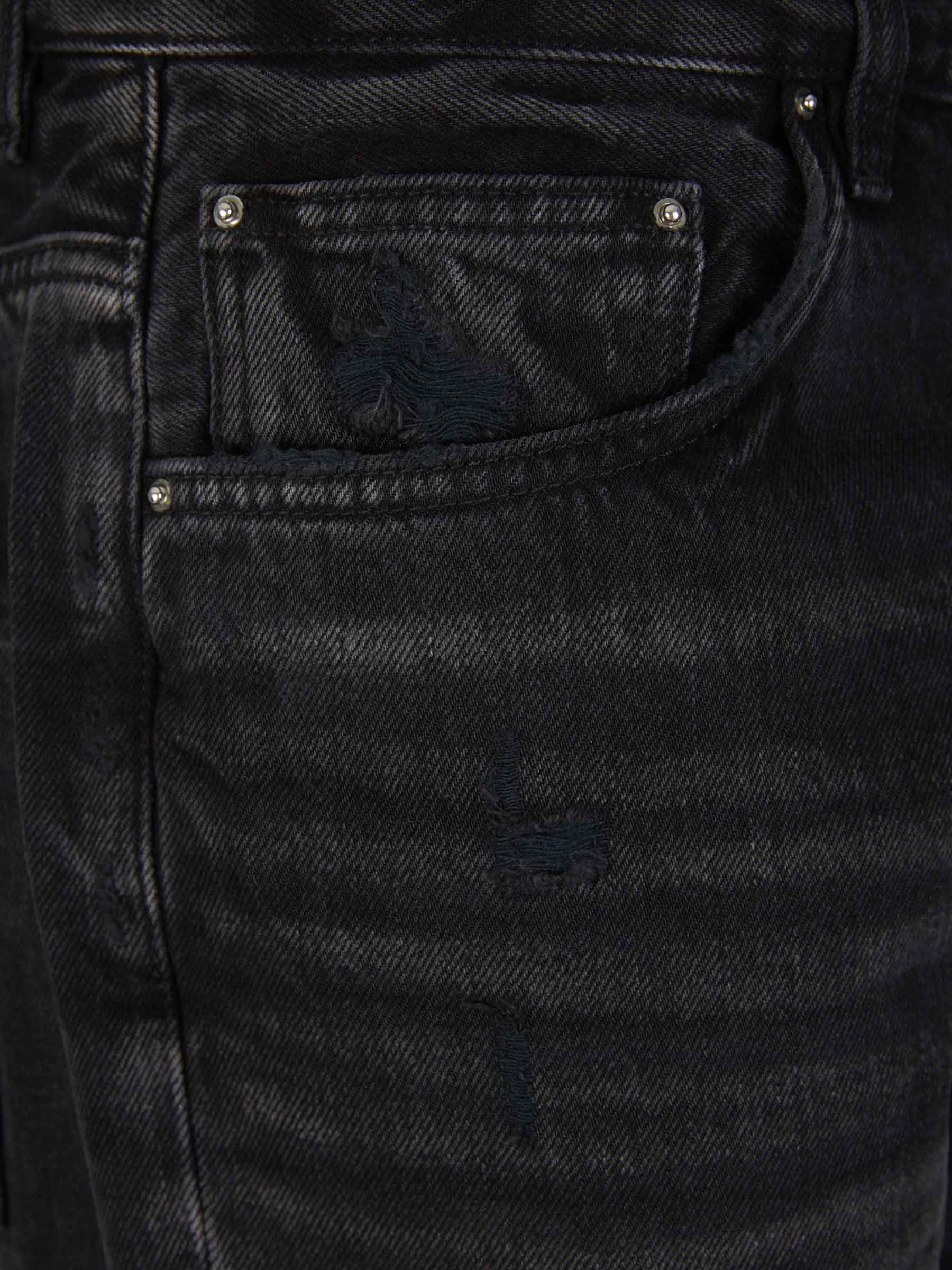 Outlet online Amiri Hombre Jeans Straight Bolan color Negro sku 522-002538 01 - Foto 3