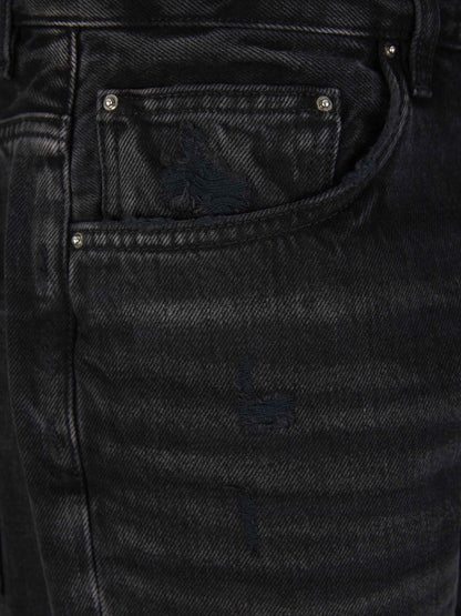 Outlet online Amiri Hombre Jeans Straight Bolan color Negro sku 522-002538 01 - Foto 3