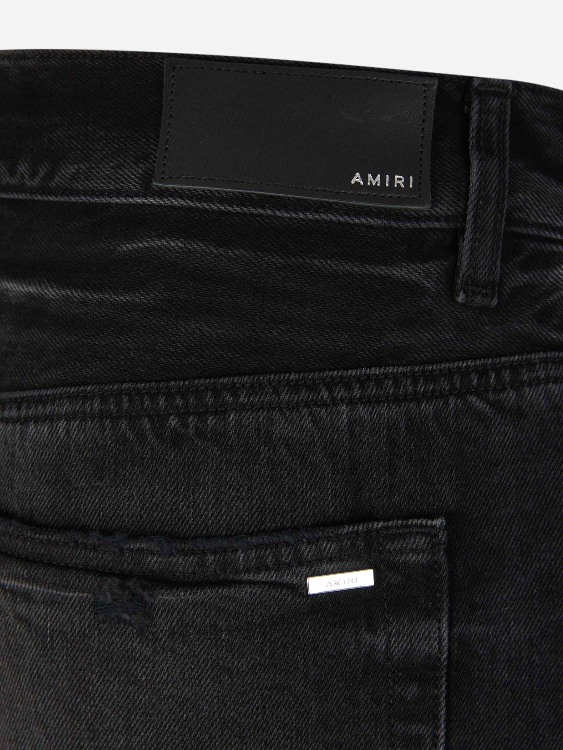 Outlet online Amiri Hombre Jeans Straight Bolan color Negro sku 522-002538 01 - Foto 5