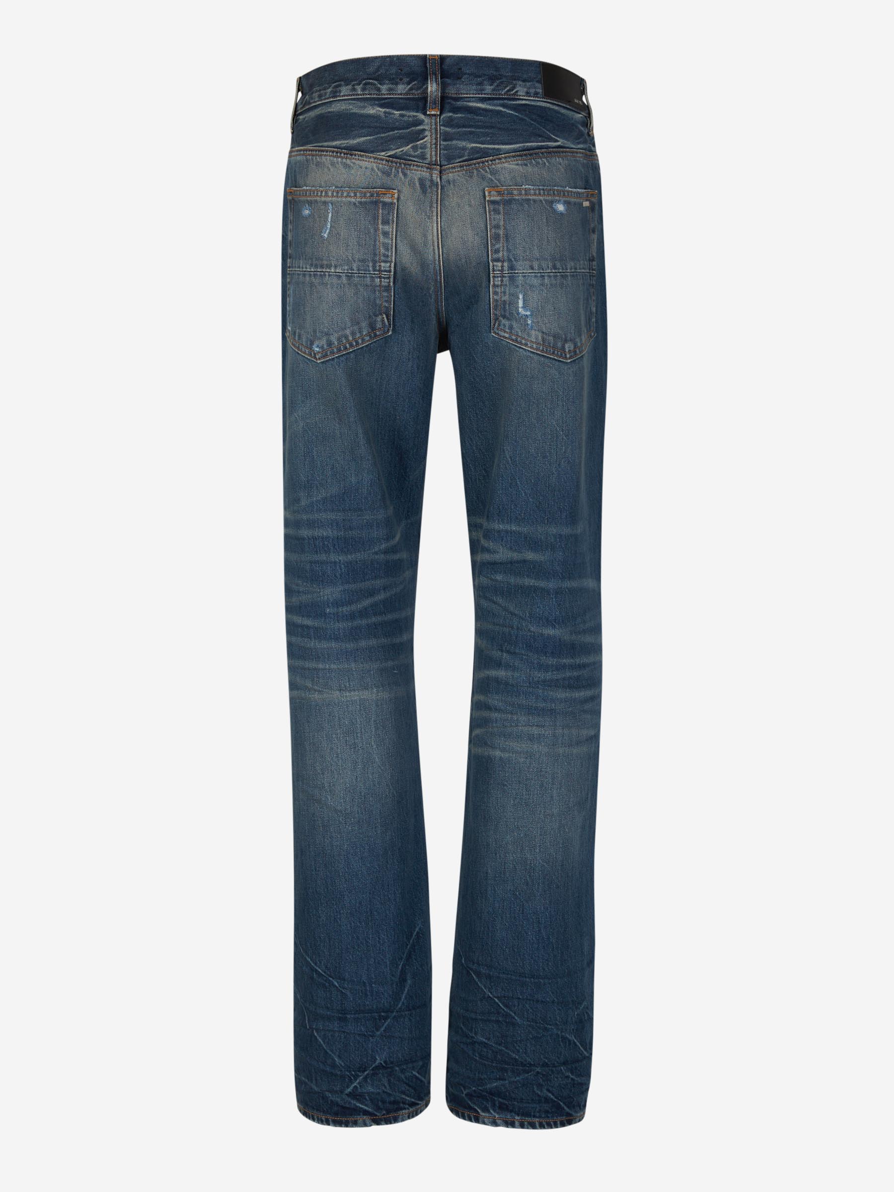 Outlet online Amiri Hombre Jeans Straight Desgastados color Azul Denim sku 522-002539 01 - Foto 2