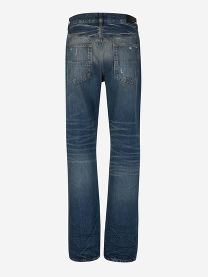 Outlet online Amiri Hombre Jeans Straight Desgastados color Azul Denim sku 522-002539 01 - Foto 2