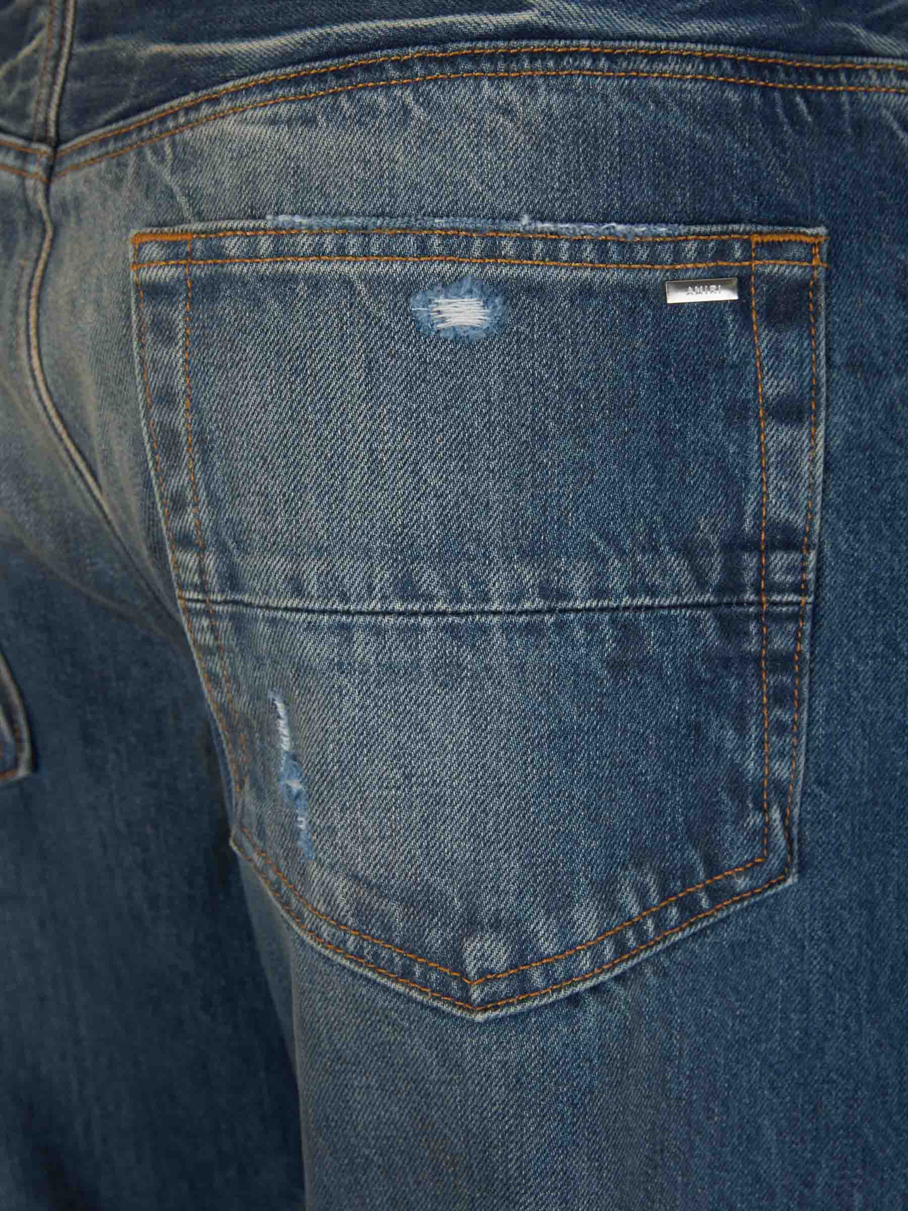 Outlet online Amiri Hombre Jeans Straight Desgastados color Azul Denim sku 522-002539 01 - Foto 5
