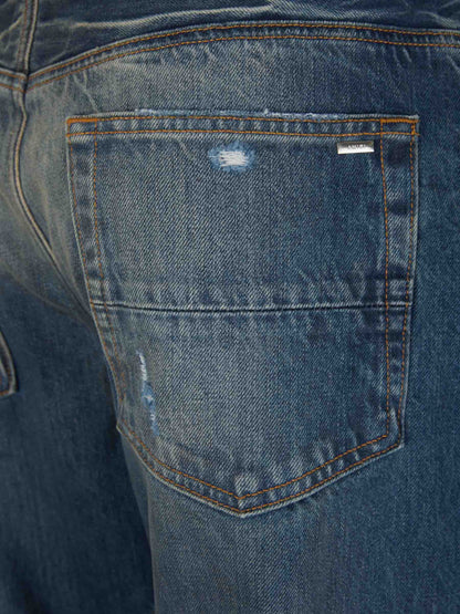Outlet online Amiri Hombre Jeans Straight Desgastados color Azul Denim sku 522-002539 01 - Foto 5