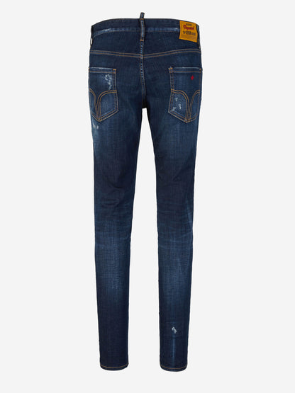 Outlet online Dsquared2 Hombre Jeans Skinny Algodón color Azul Denim sku 522-002566 01 - Foto 2