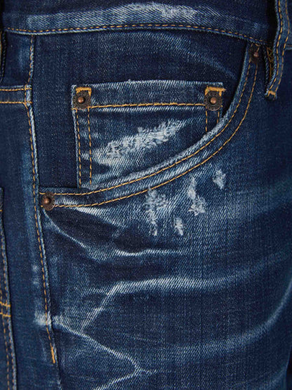 Outlet online Dsquared2 Hombre Jeans Skinny Algodón color Azul Denim sku 522-002566 01 - Foto 3
