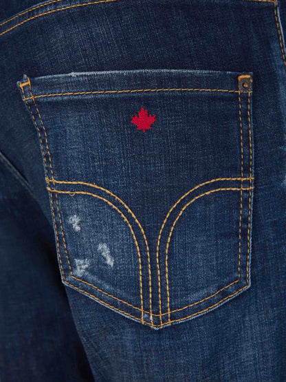 Outlet online Dsquared2 Hombre Jeans Skinny Algodón color Azul Denim sku 522-002566 01 - Foto 4