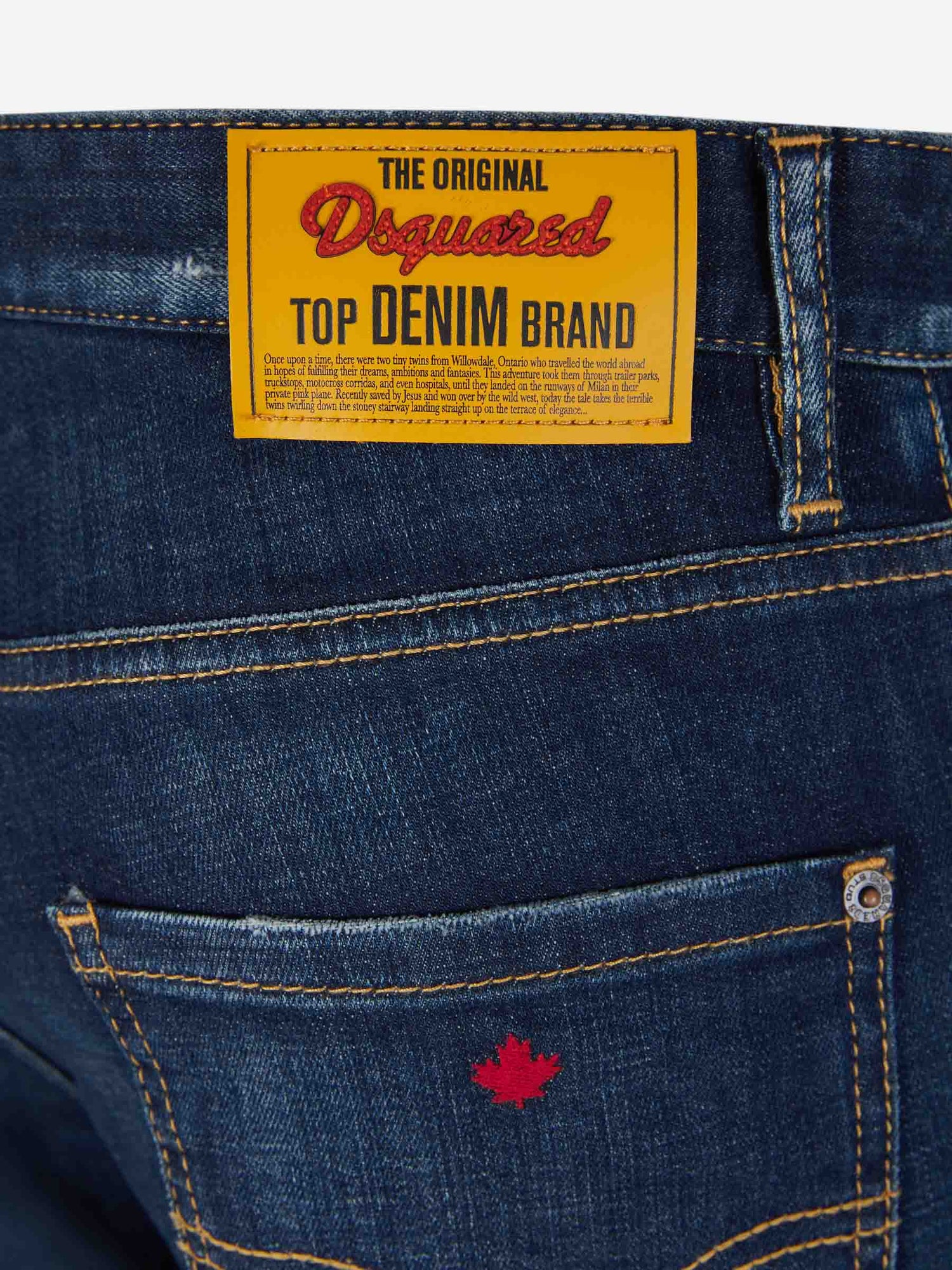 Outlet online Dsquared2 Hombre Jeans Skinny Algodón color Azul Denim sku 522-002566 01 - Foto 5