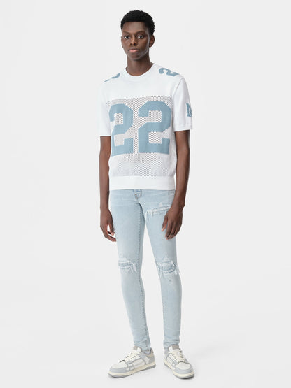 Outlet online Amiri Hombre Jeans Skinny Fit MX1 color Azul Denim Claro sku 522-002645 01 - Foto 2