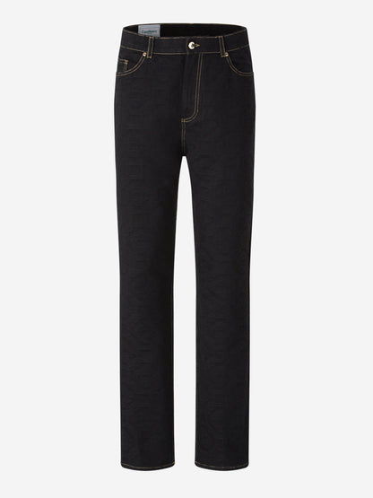 Outlet online Casablanca Hombre Jeans Wide Leg Jacquard color Azul Denim Oscuro sku 522-002675 01 - Foto 2