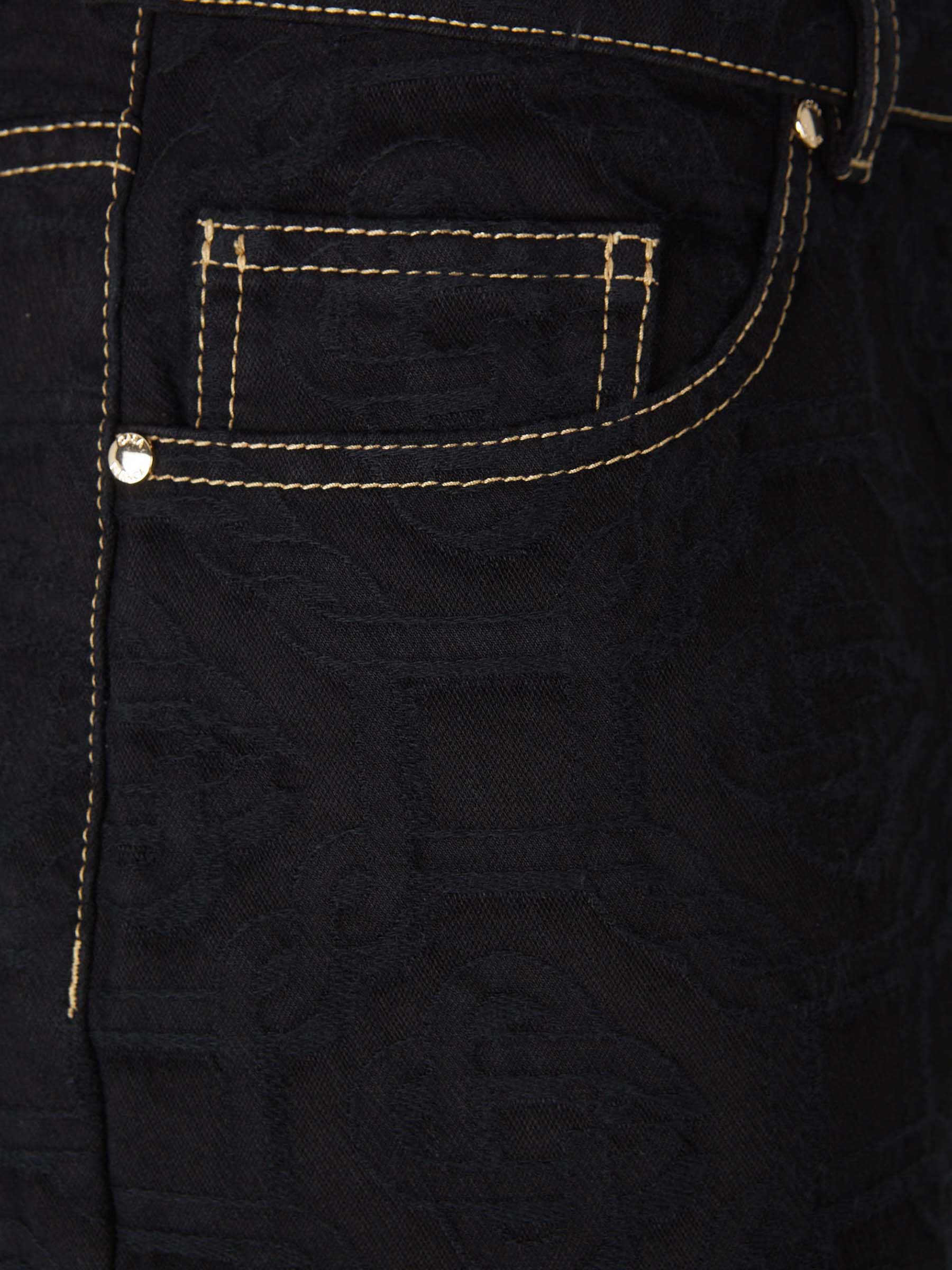 Outlet online Casablanca Hombre Jeans Wide Leg Jacquard color Azul Denim Oscuro sku 522-002675 01 - Foto 4