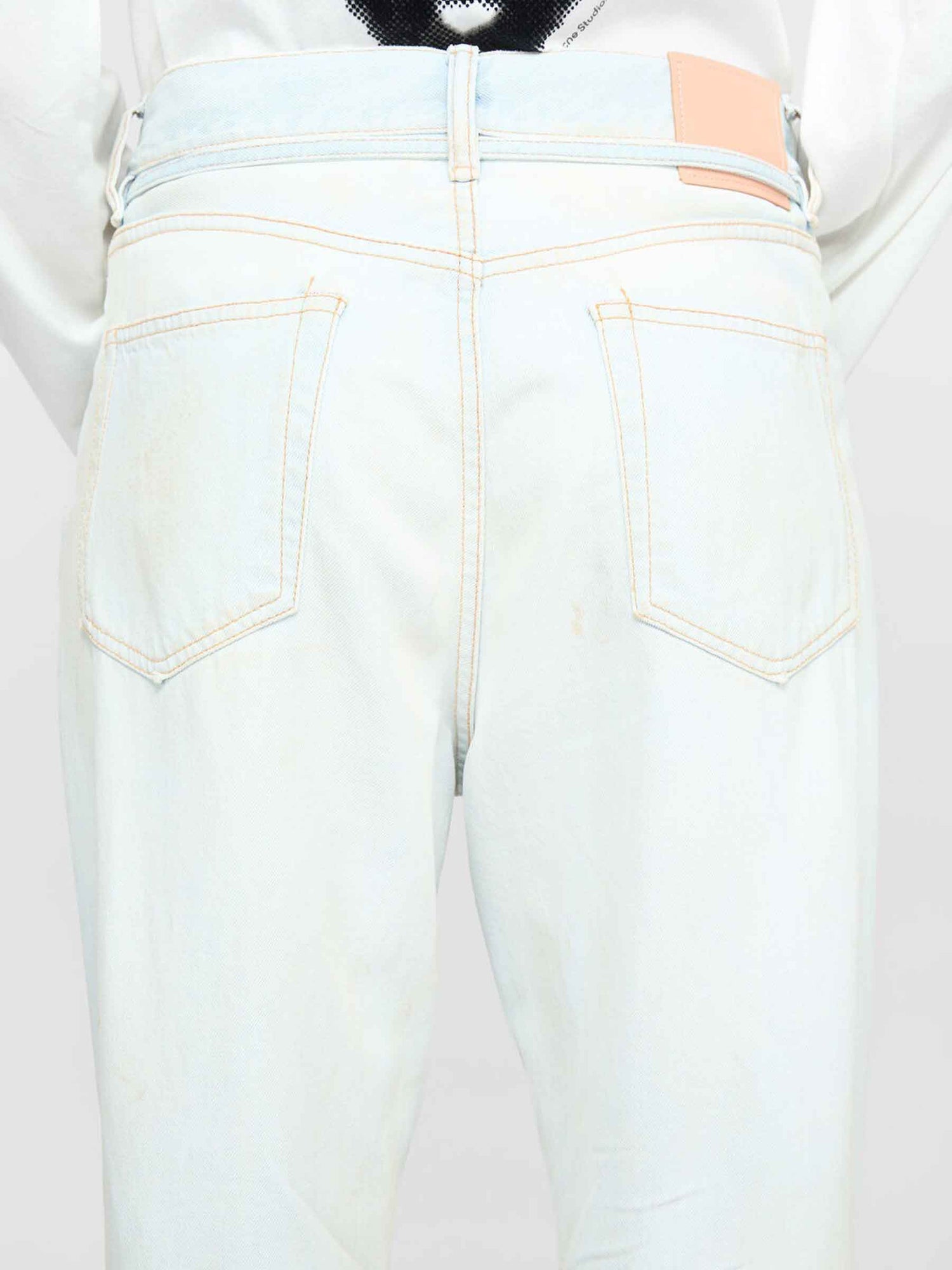 Outlet online Acne Studios Hombre Jeans Wide Leg 1991 color Azul Denim Claro sku 522-002736 01 - Foto 2