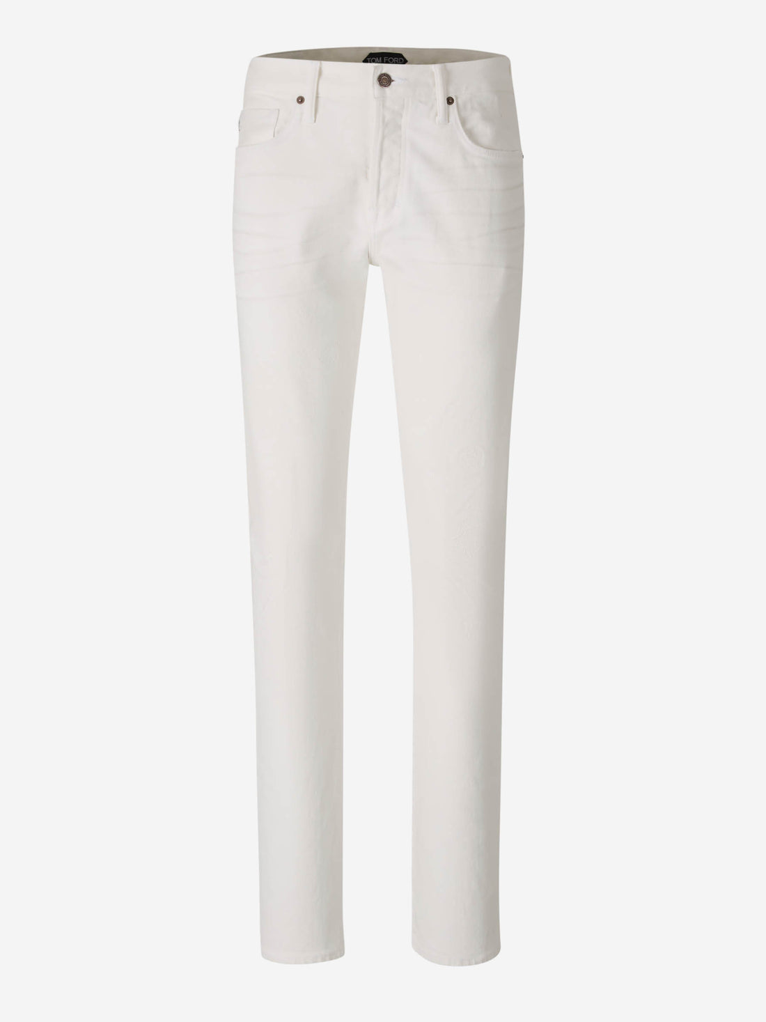 Outlet online Tom Ford Hombre Jeans Straight 5 Pocket color Blanco sku 522-002737 01 - Foto 1