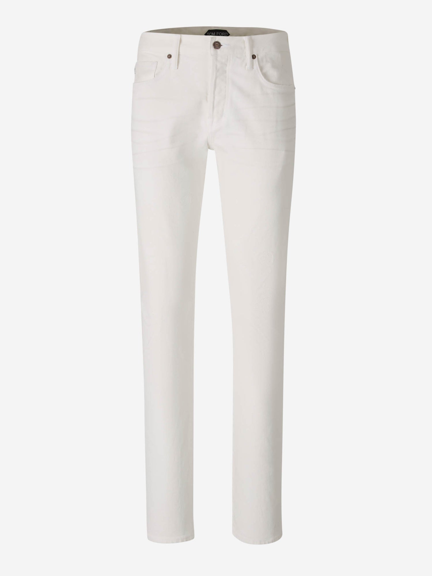 Outlet online Tom Ford Hombre Jeans Straight 5 Pocket color Blanco sku 522-002737 01 - Foto 1