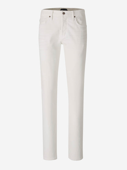 Outlet online Tom Ford Hombre Jeans Straight 5 Pocket color Blanco sku 522-002737 01 - Foto 1
