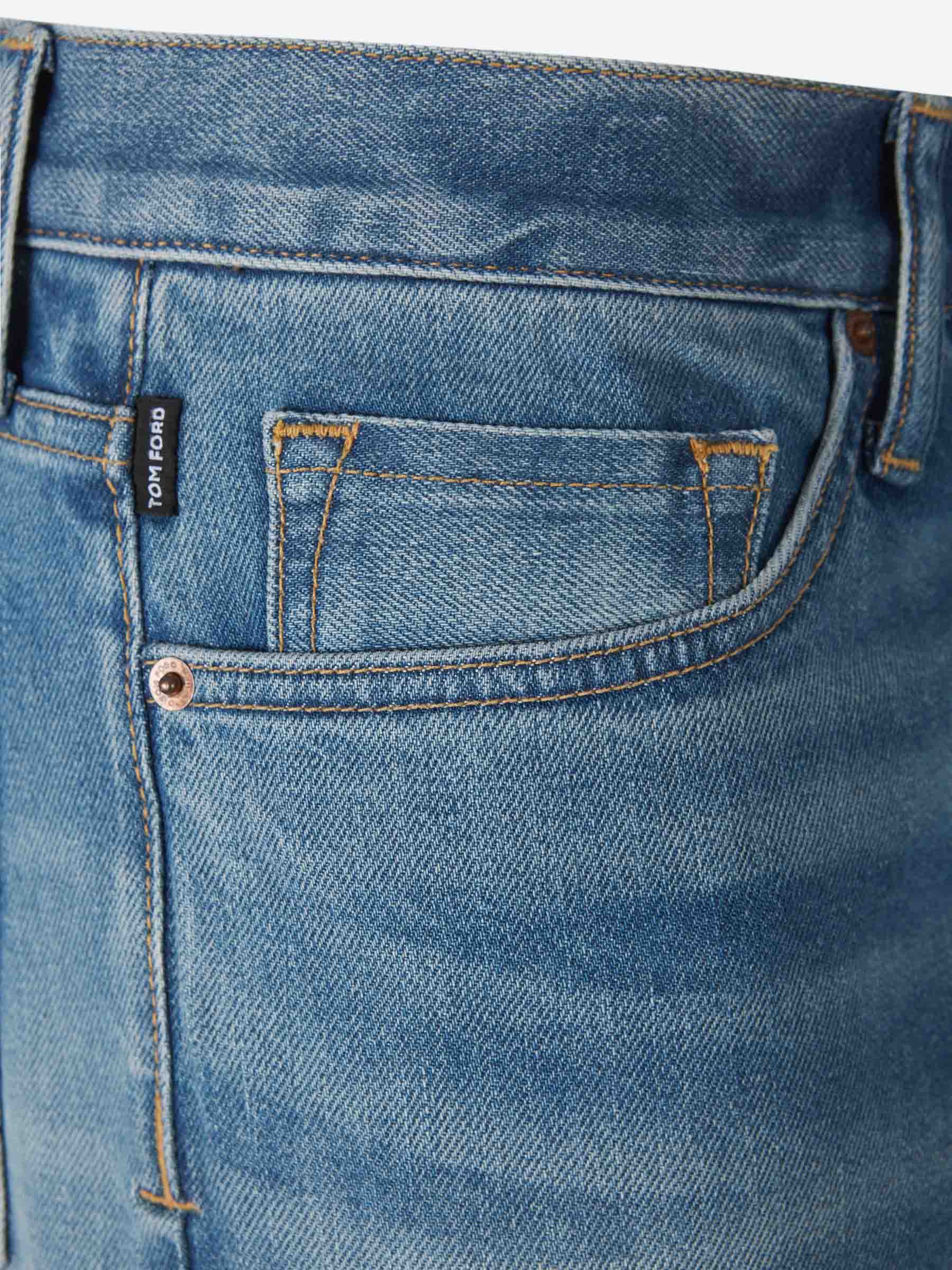 Tom Ford Hombre Barcelona Jeans Slim Algodón color Azul sku 522-002740 01 - Foto 3