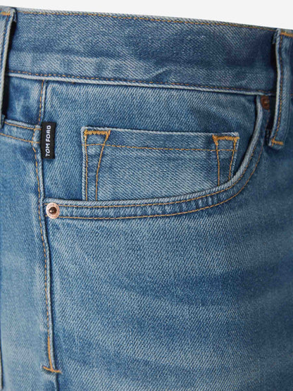 Tom Ford Hombre Barcelona Jeans Slim Algodón color Azul sku 522-002740 01 - Foto 3