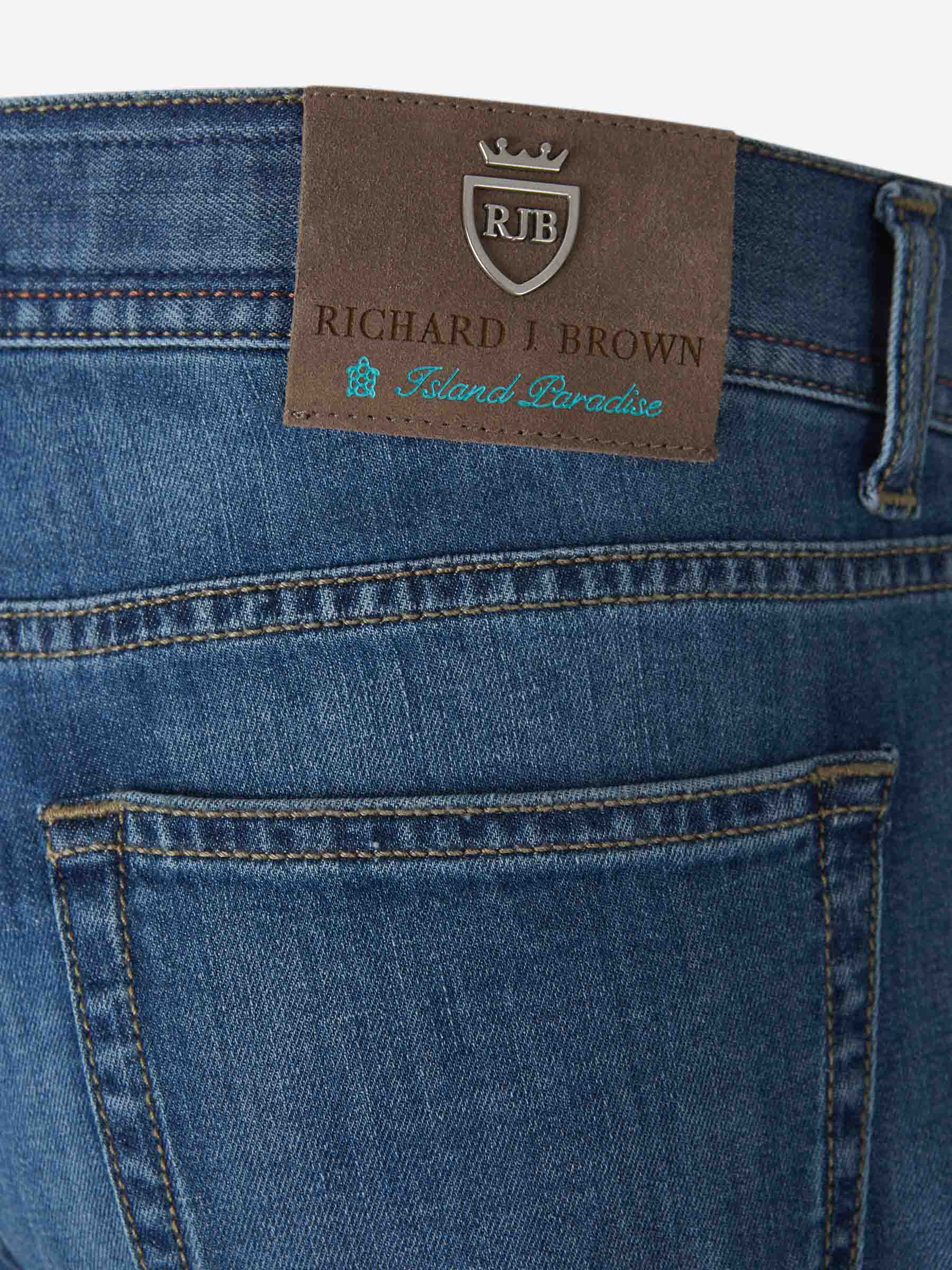Richard J. Brown Hombre Barcelona Jeans Straight Fit color Azul Denim Oscuro sku 522-002742 01 - Foto 5
