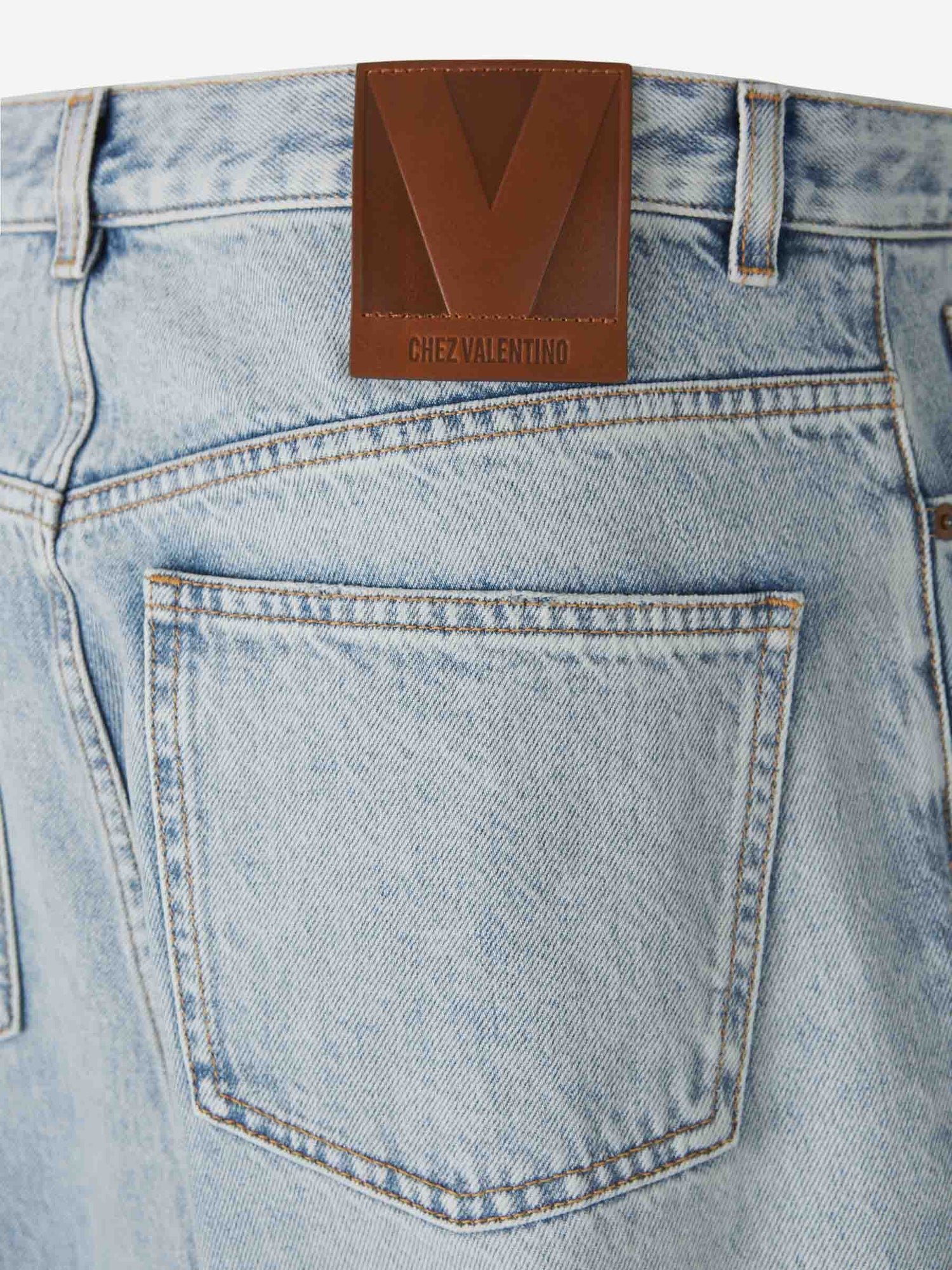 Valentino Hombre Barcelona Jeans Straight Denim color Azul Denim Claro sku 522-002755 01 - Foto 4