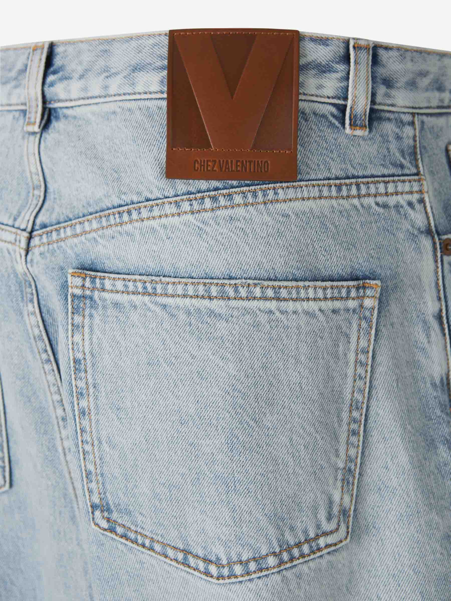 Valentino Hombre Barcelona Jeans Straight Denim color Azul Denim Claro sku 522-002755 01 - Foto 4