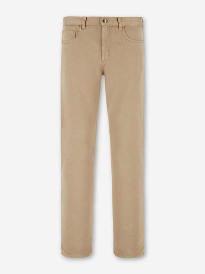 Canali Hombre Barcelona Jeans Straight Algodón color Beige sku 522-002764 02 - Foto 1