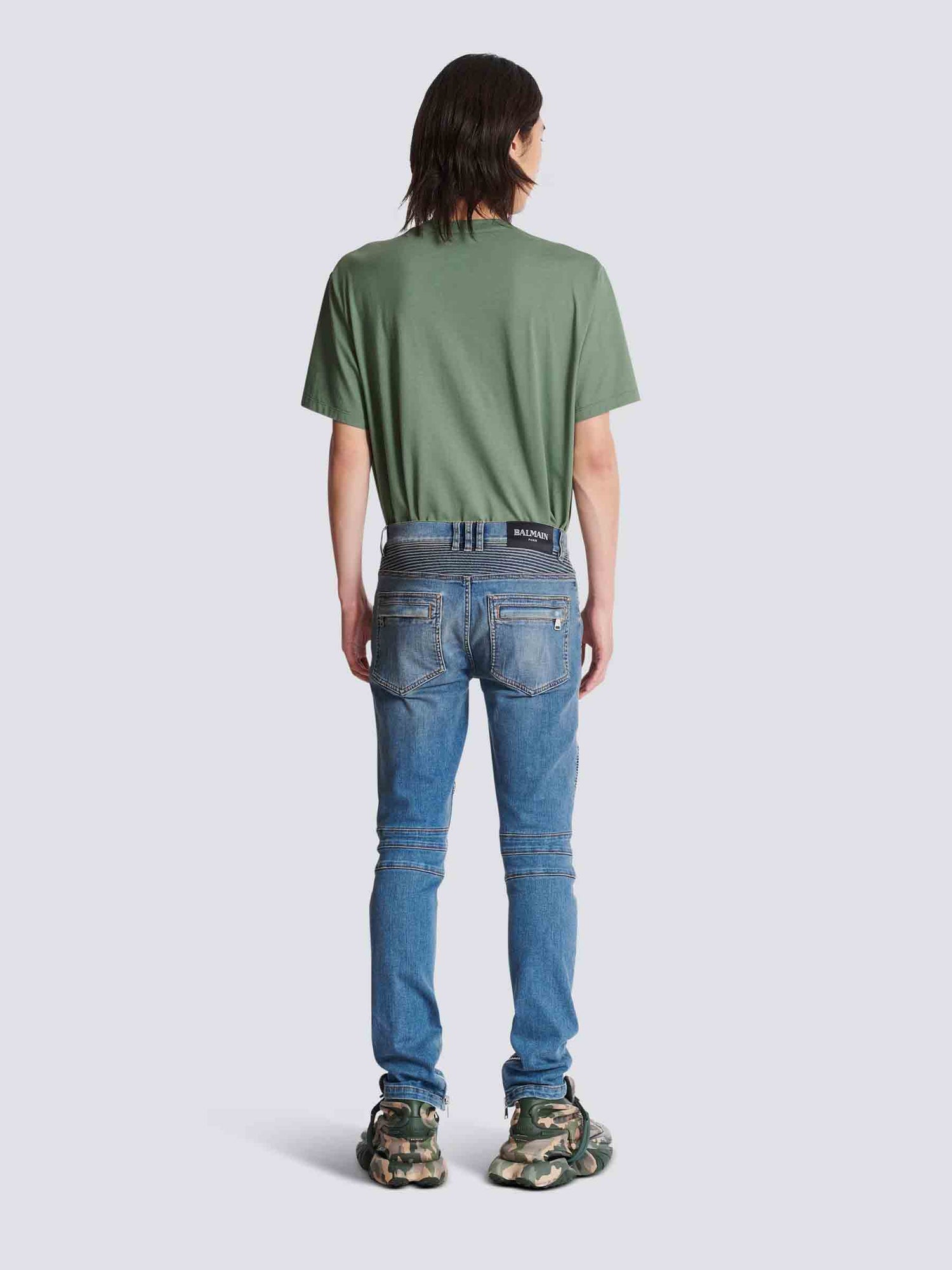 Balmain Hombre Barcelona Jeans Slim Biker color Azul sku 522-002765 01 - Foto 3