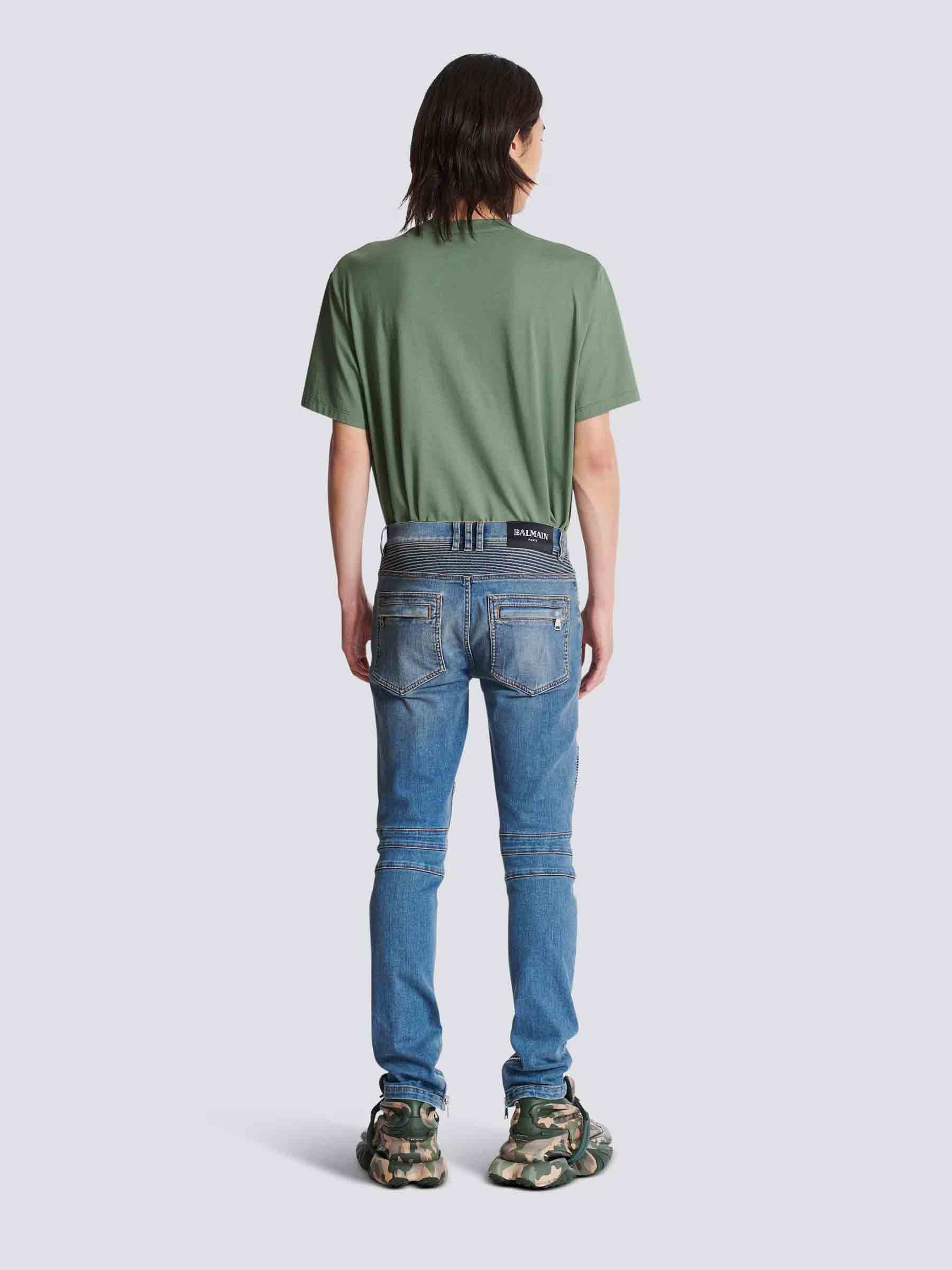 Balmain Hombre Barcelona Jeans Slim Biker color Azul sku 522-002765 01 - Foto 3