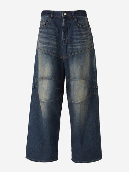 Outlet online Balenciaga Hombre Jeans Wide Leg color Azul Denim Oscuro sku 522-002767 01 - Foto 2