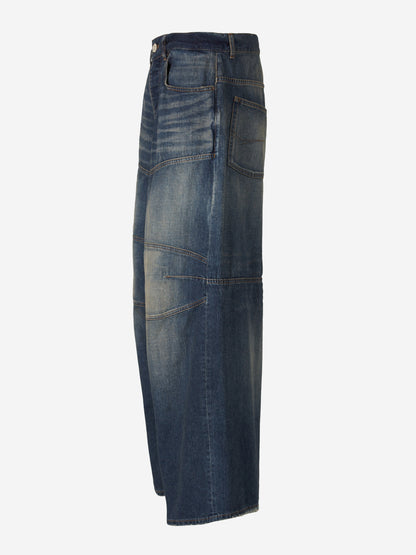 Outlet online Balenciaga Hombre Jeans Wide Leg color Azul Denim Oscuro sku 522-002767 01 - Foto 3