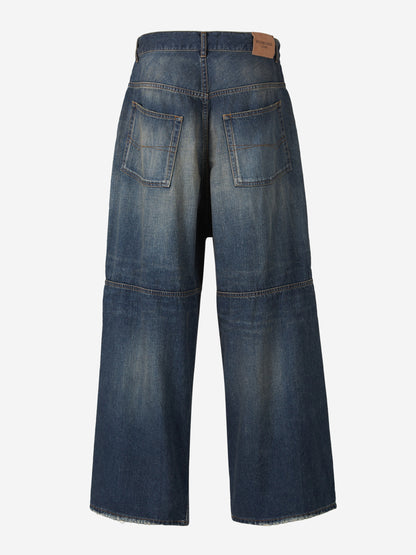 Outlet online Balenciaga Hombre Jeans Wide Leg color Azul Denim Oscuro sku 522-002767 01 - Foto 4