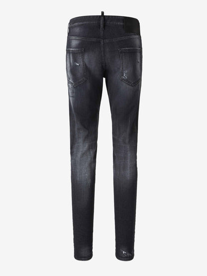Outlet online Dsquared2 Hombre Jeans Straight Algodón color Azul Denim Oscuro sku 522-002791 01 - Foto 2