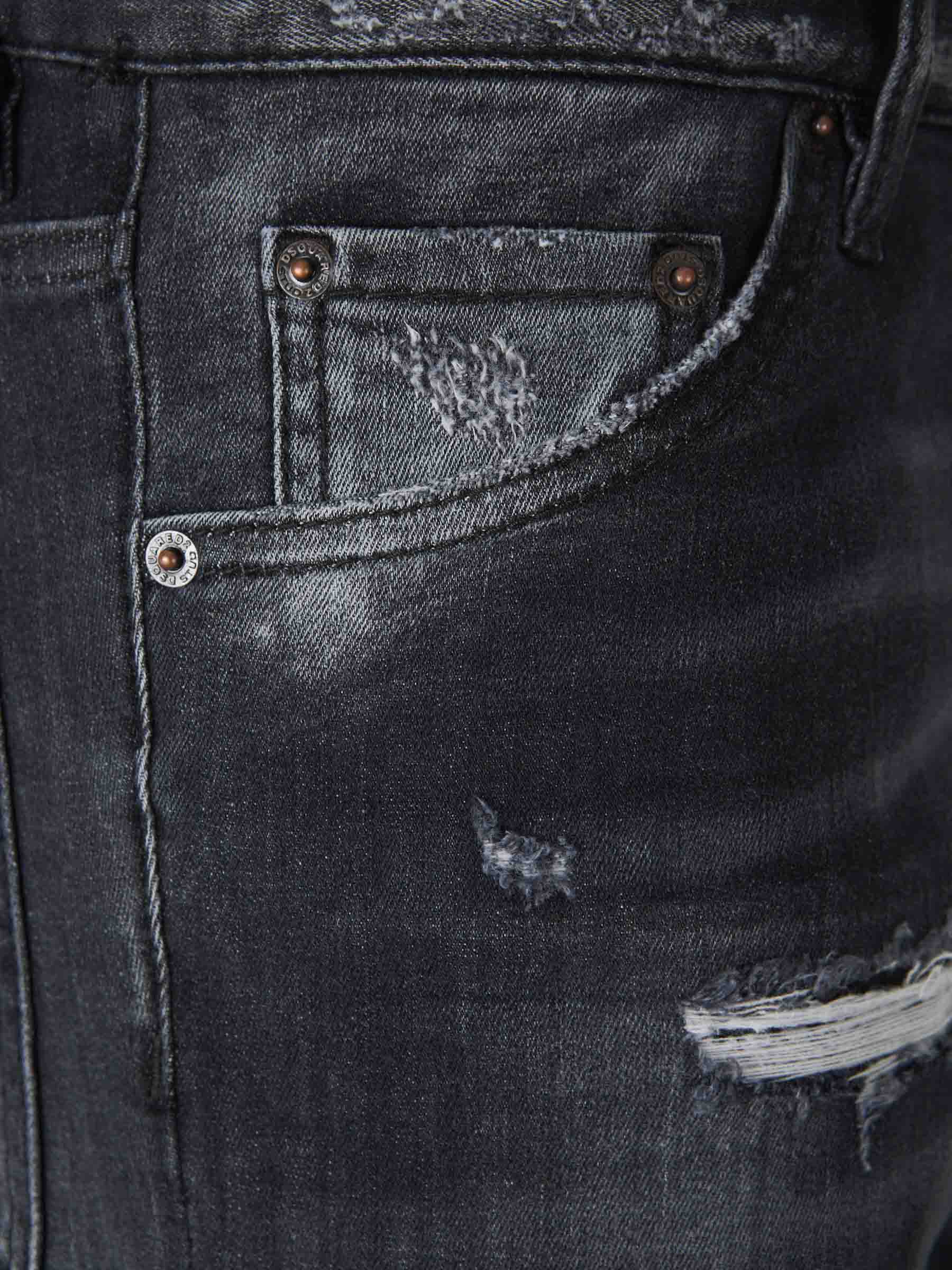 Outlet online Dsquared2 Hombre Jeans Straight Algodón color Azul Denim Oscuro sku 522-002791 01 - Foto 3