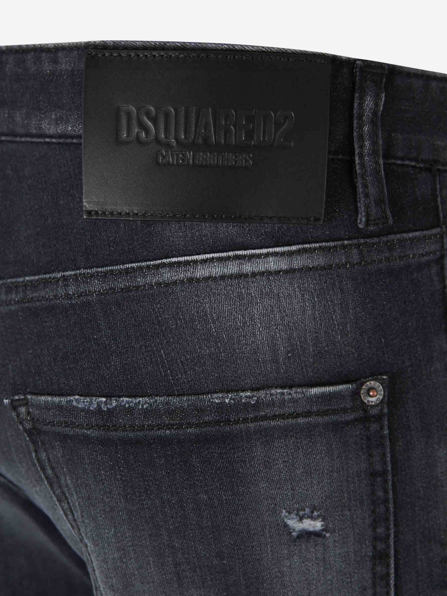 Outlet online Dsquared2 Hombre Jeans Straight Algodón color Azul Denim Oscuro sku 522-002791 01 - Foto 5
