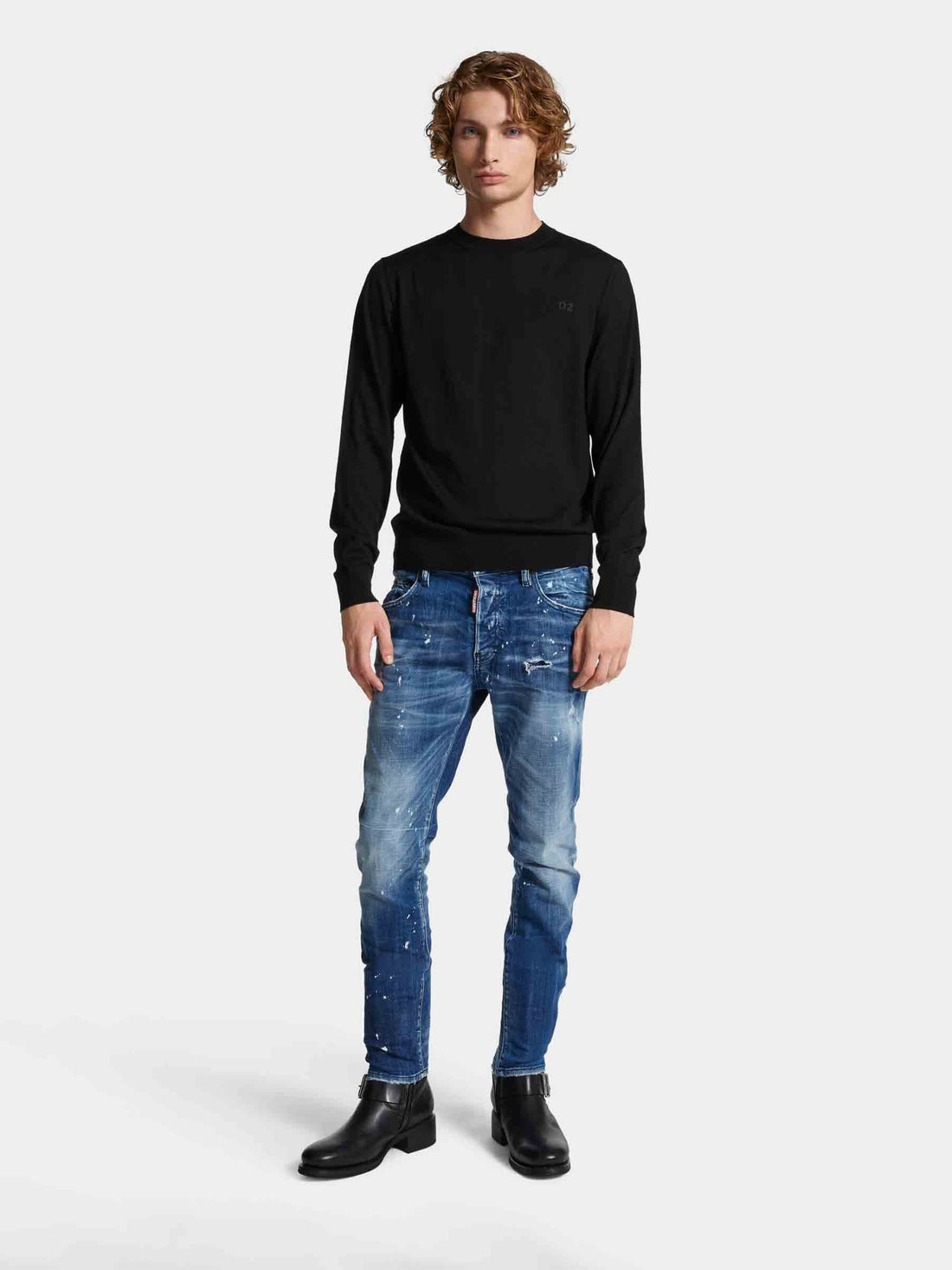 Dsquared2 Hombre Barcelona Jeans Slim Rasgados color Azul Denim Oscuro sku 522-002796 01 - Foto 2