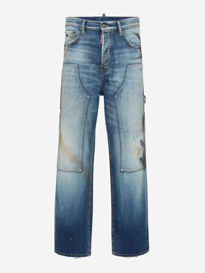 Dsquared2 Hombre Barcelona Jeans Wide Leg Carpenter color Azul sku 522-002801 01 - Foto 1