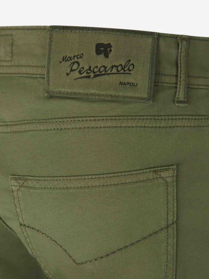Outlet online Marco Pescarolo Hombre Jeans Straight Nerano color Verde sku 522-002802 02 - Foto 4