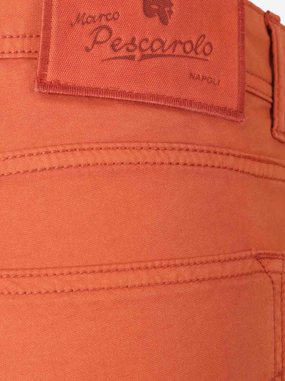 Outlet online Marco Pescarolo Hombre Jeans Straight Nerano color Naranja sku 522-002802 03 - Foto 3
