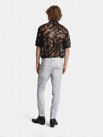 Dsquared2 Hombre Barcelona Jeans Slim Skater color Blanco sku 522-002803 01 - Foto 3