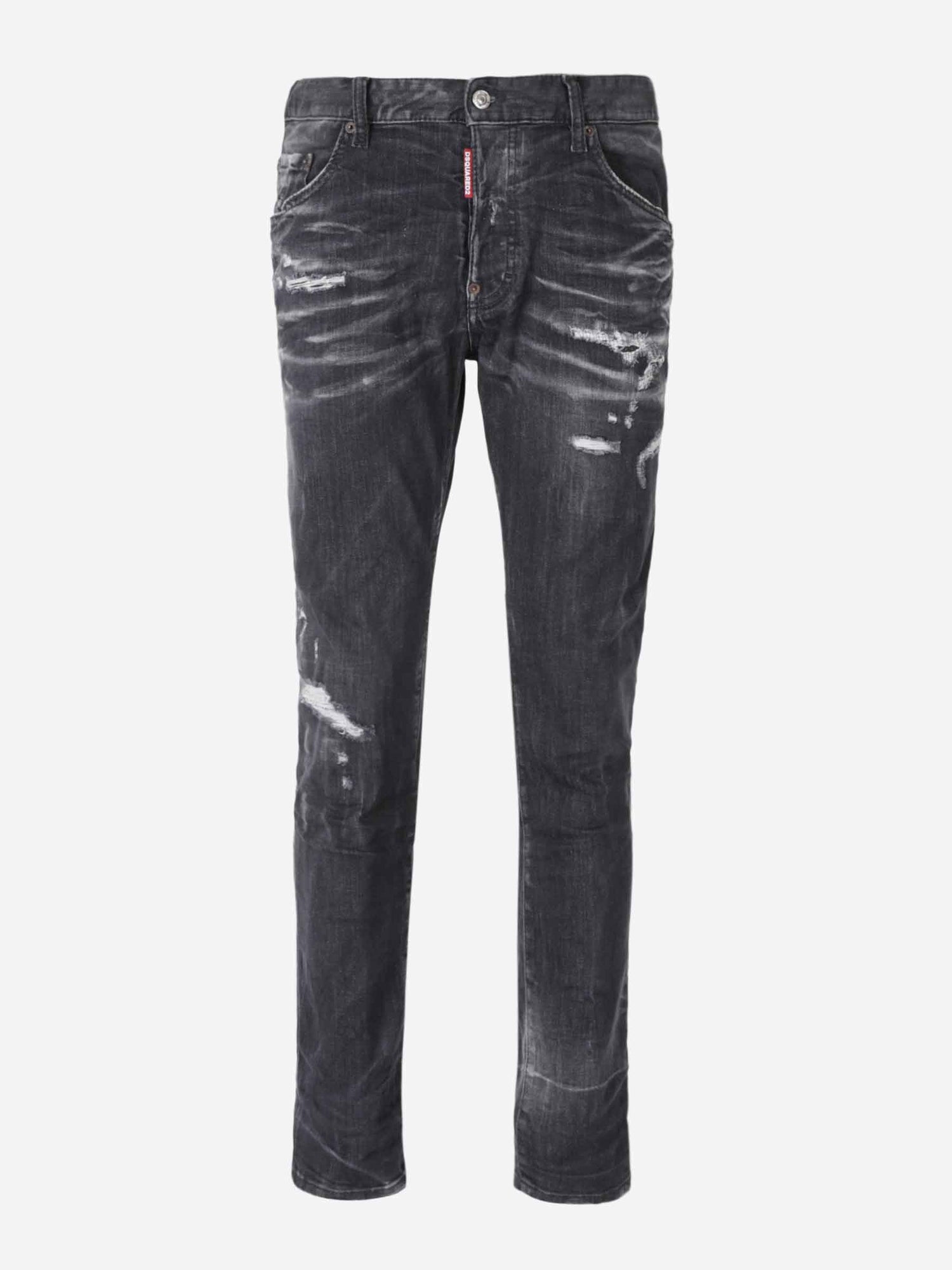 Outlet online Dsquared2 Hombre Jeans Slim Skater color Negro sku 522-002804 01 - Foto 1