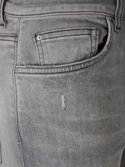 Outlet online Amiri Hombre Jeans Straight Algodón color Gris Piedra sku 522-002812 01 - Foto 3