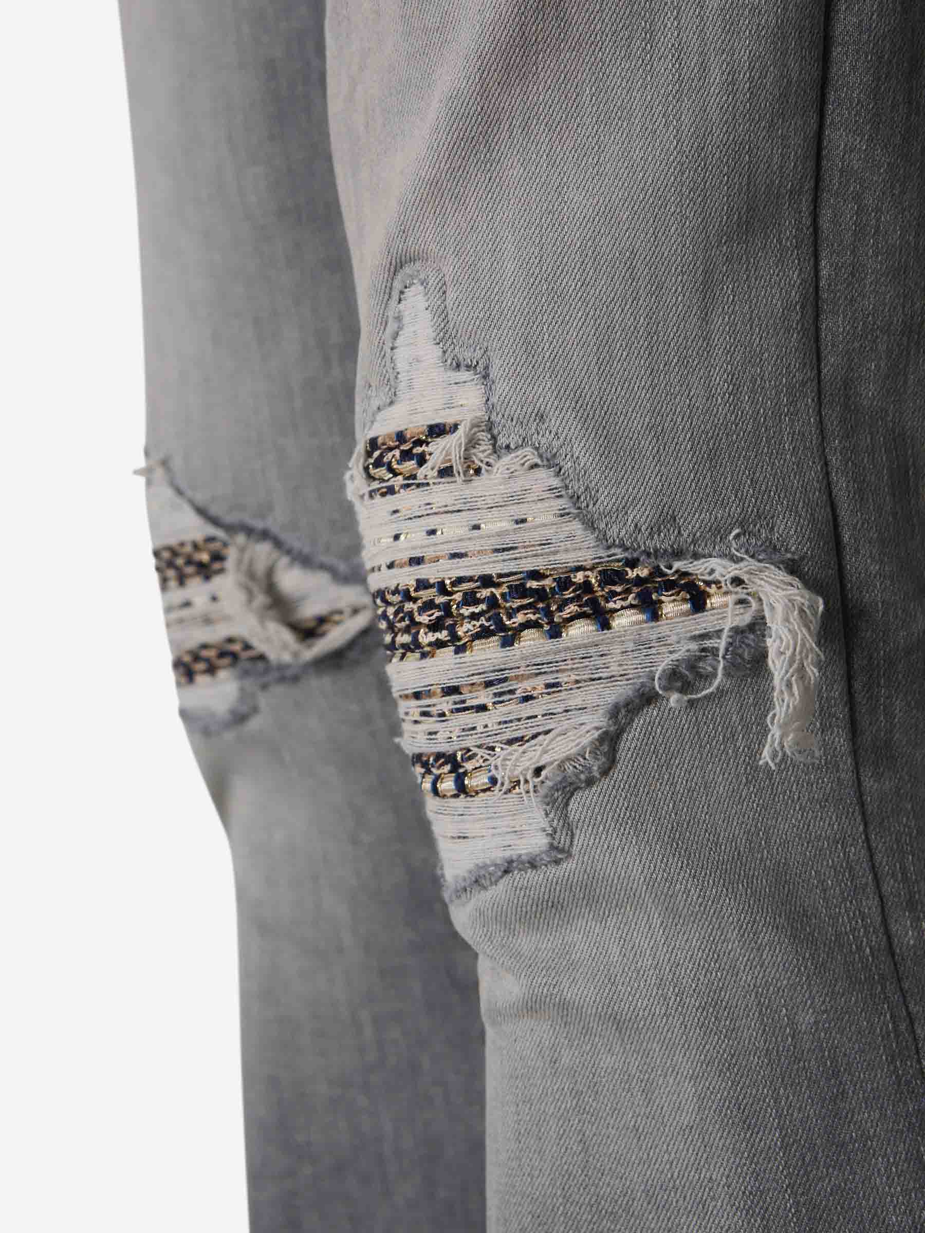 Outlet online Amiri Hombre Jeans Straight Algodón color Gris Piedra sku 522-002812 01 - Foto 4