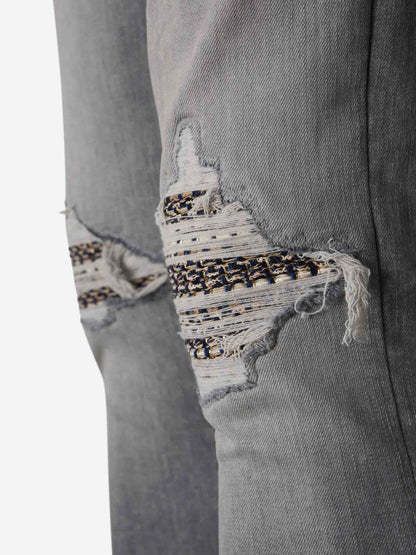 Outlet online Amiri Hombre Jeans Straight Algodón color Gris Piedra sku 522-002812 01 - Foto 4