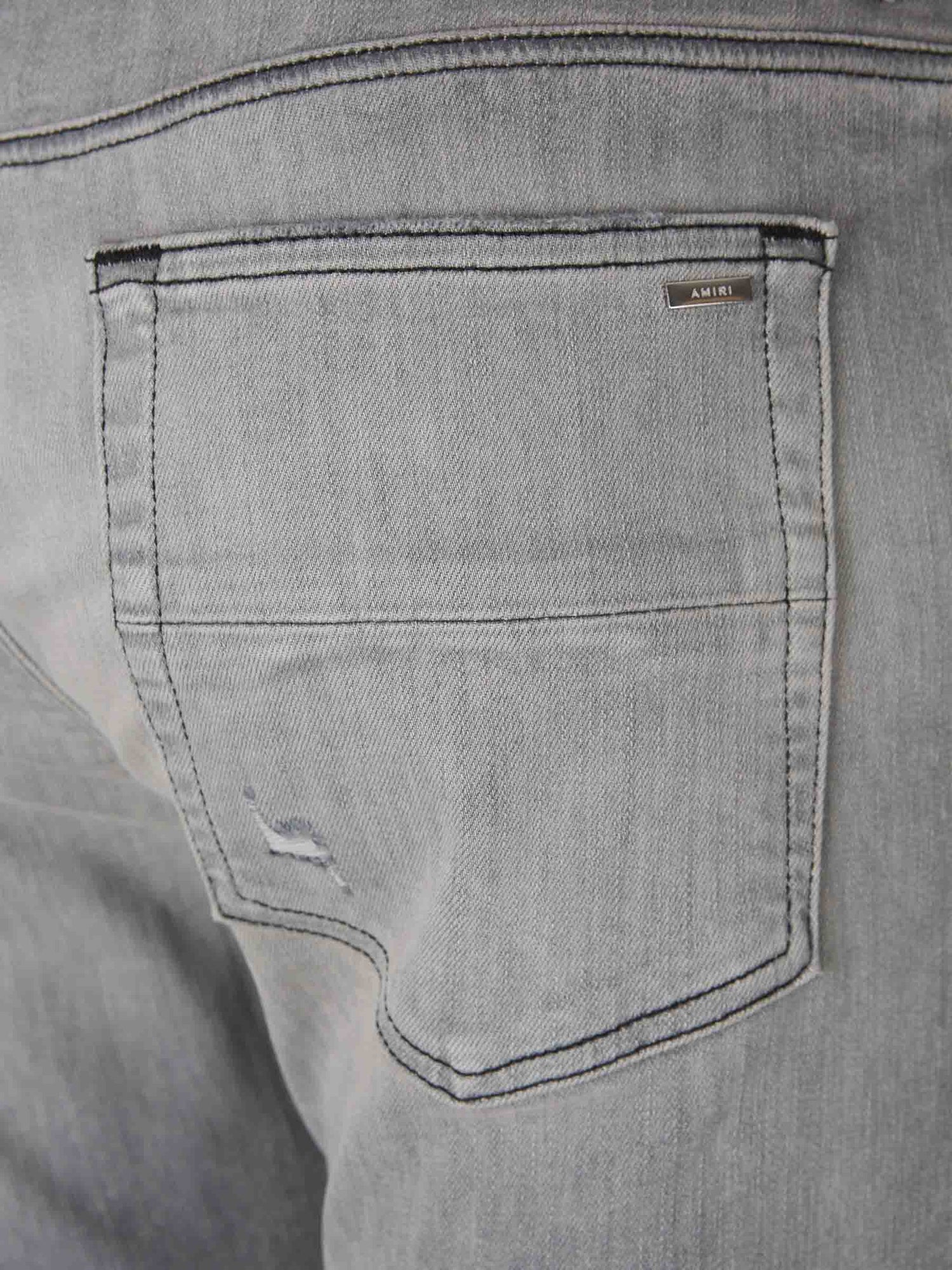 Outlet online Amiri Hombre Jeans Straight Algodón color Gris Piedra sku 522-002812 01 - Foto 5