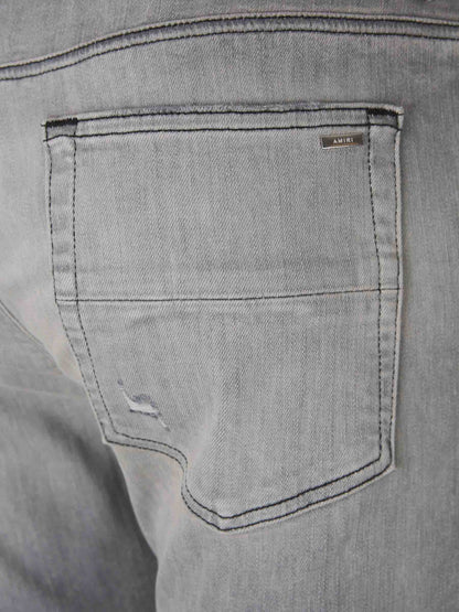 Outlet online Amiri Hombre Jeans Straight Algodón color Gris Piedra sku 522-002812 01 - Foto 5