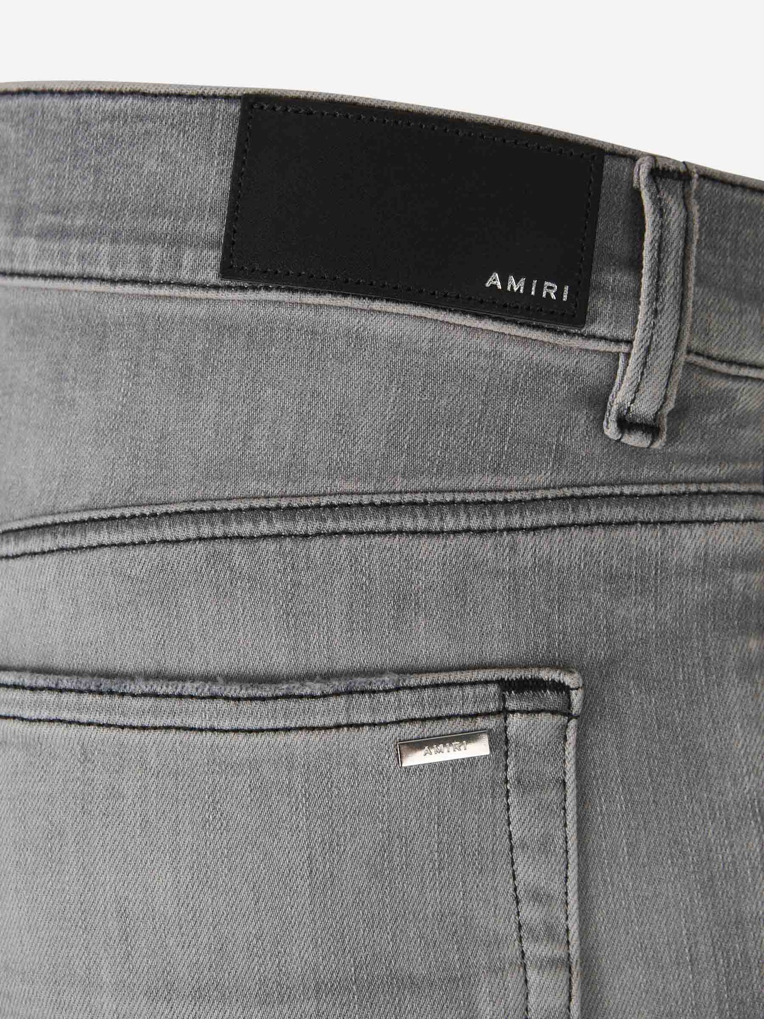 Outlet online Amiri Hombre Jeans Straight Algodón color Gris Piedra sku 522-002812 01 - Foto 6