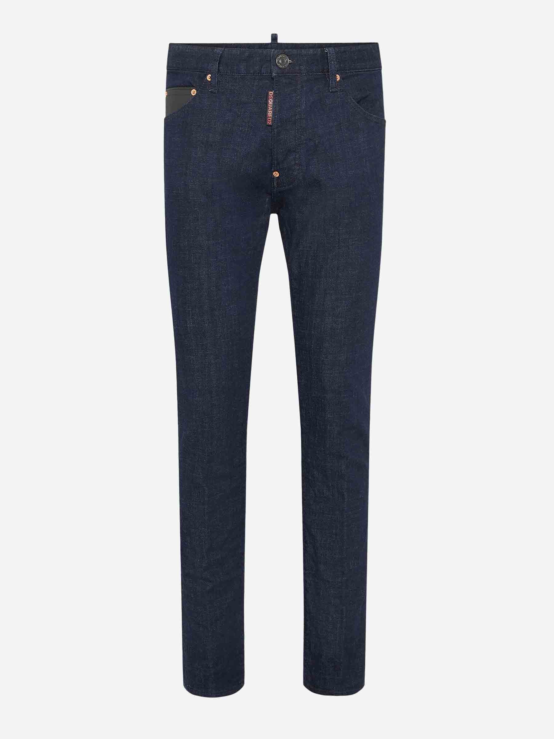 Outlet online Dsquared2 Hombre Jeans Slim Cool Guy color Azul Denim Oscuro sku 522-002820 01 - Foto 1