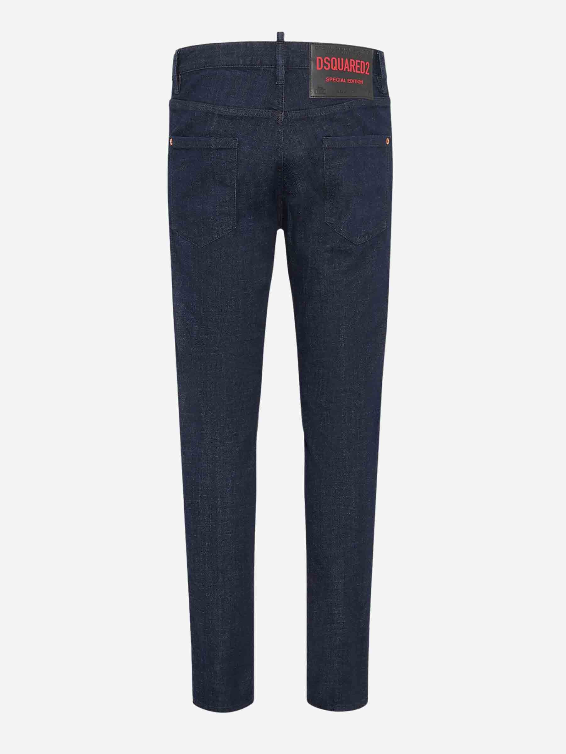 Outlet online Dsquared2 Hombre Jeans Slim Cool Guy color Azul Denim Oscuro sku 522-002820 01 - Foto 2